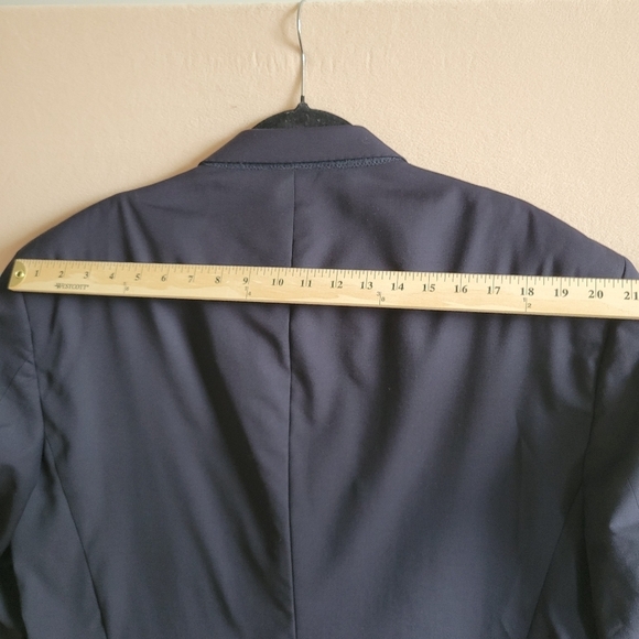 Baroni 100% Wool Super 150s Navy Blazer Size 50R - Picture 9 of 14